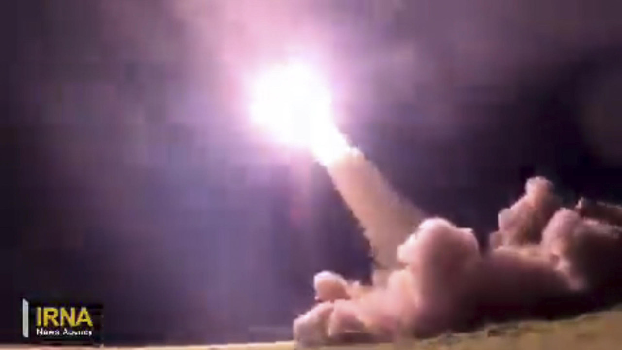 El lanzamiento de los misiles balísticos por parte de Irán. Foto: EFE