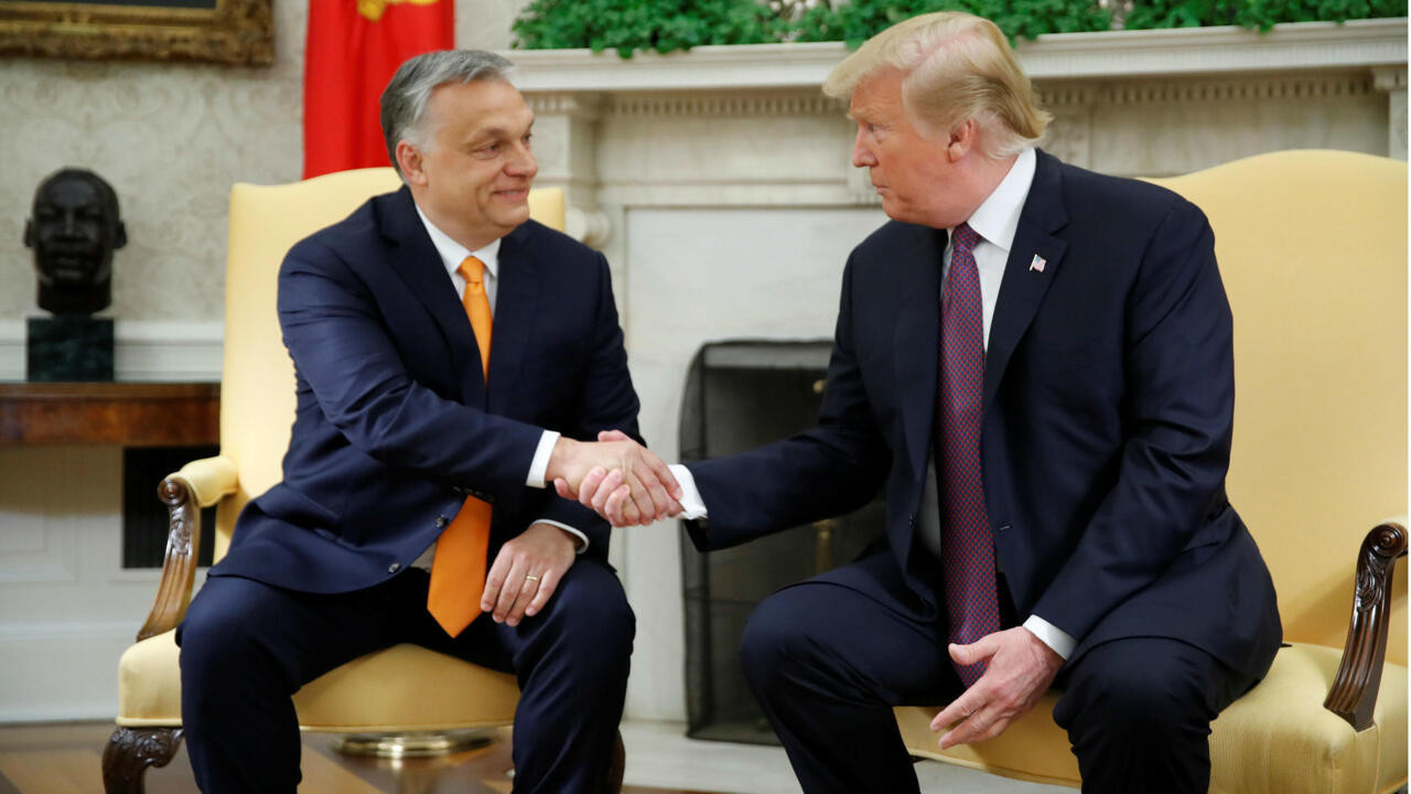 Donald Trump y Orbán, EEUU y Hungría. Foto: EFE